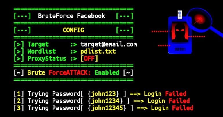 Facebook Bruteforce Tool Termux commands