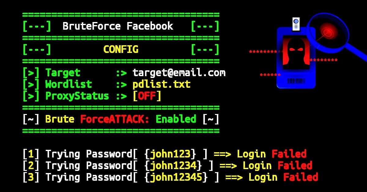 Facebook Bruteforce Tool Termux commands