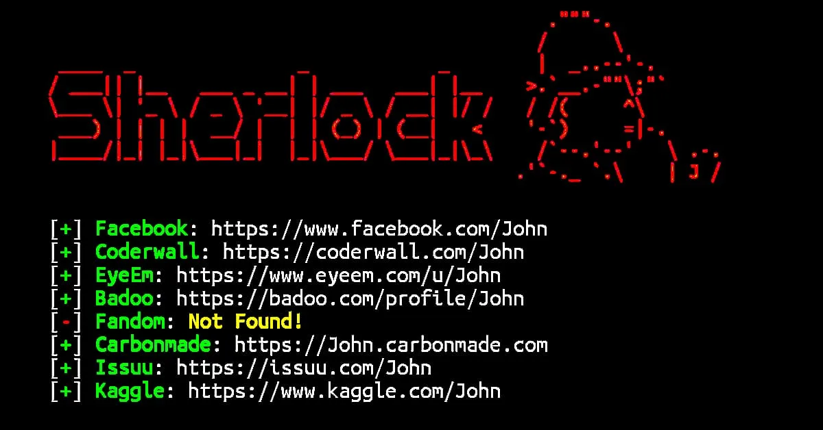 Sherlock in Termux Latest commands