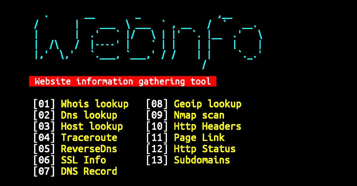 Website information gathering tool