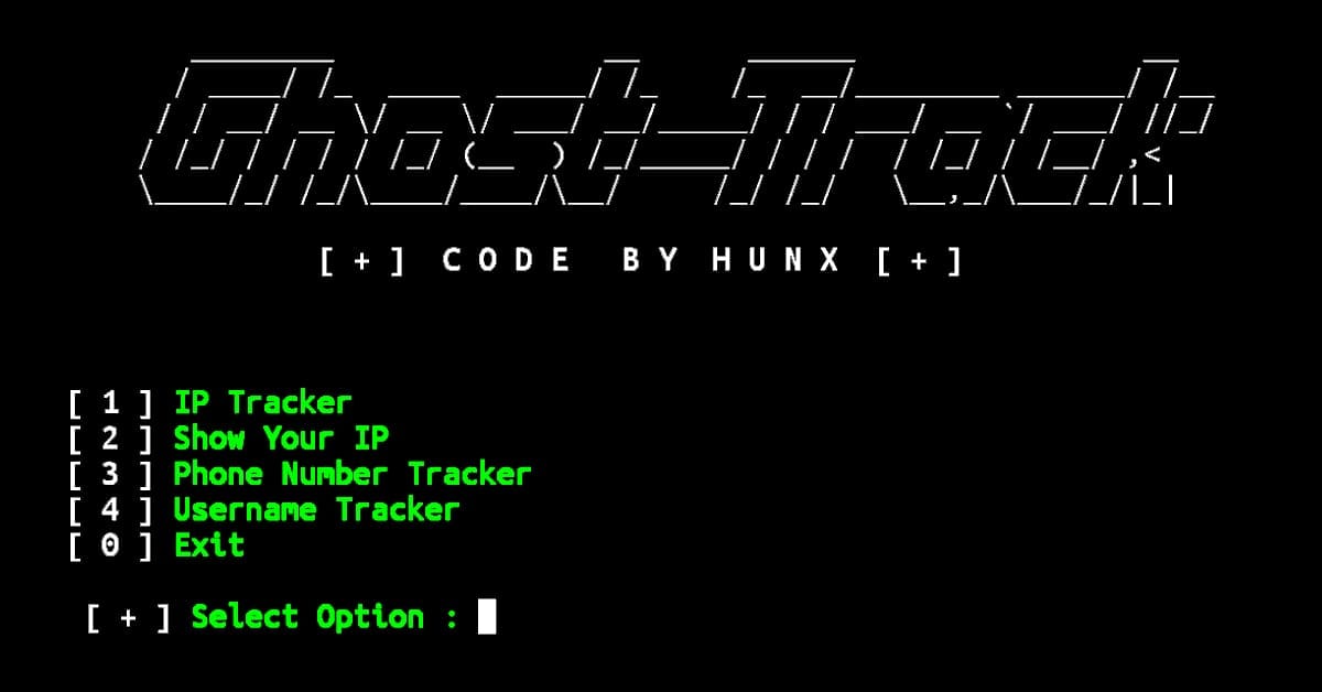 Ghosttrack Termux tutorial