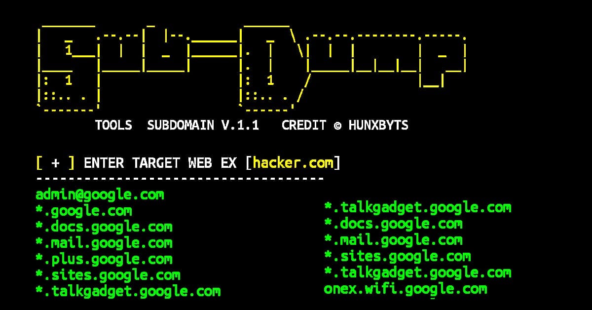 Subdomain finder tool