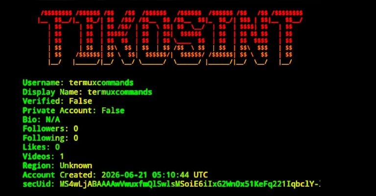 Tiktok information gathering tool