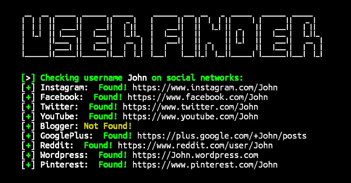 userfinder tool latest commands