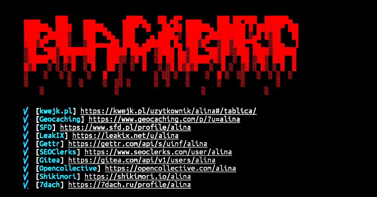 Username and email Osint tool